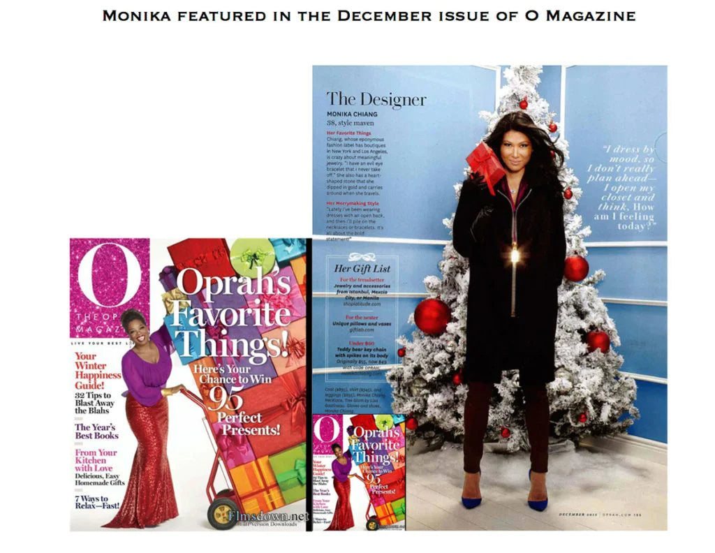 Designer Monika Chiang Featured in O Magazine