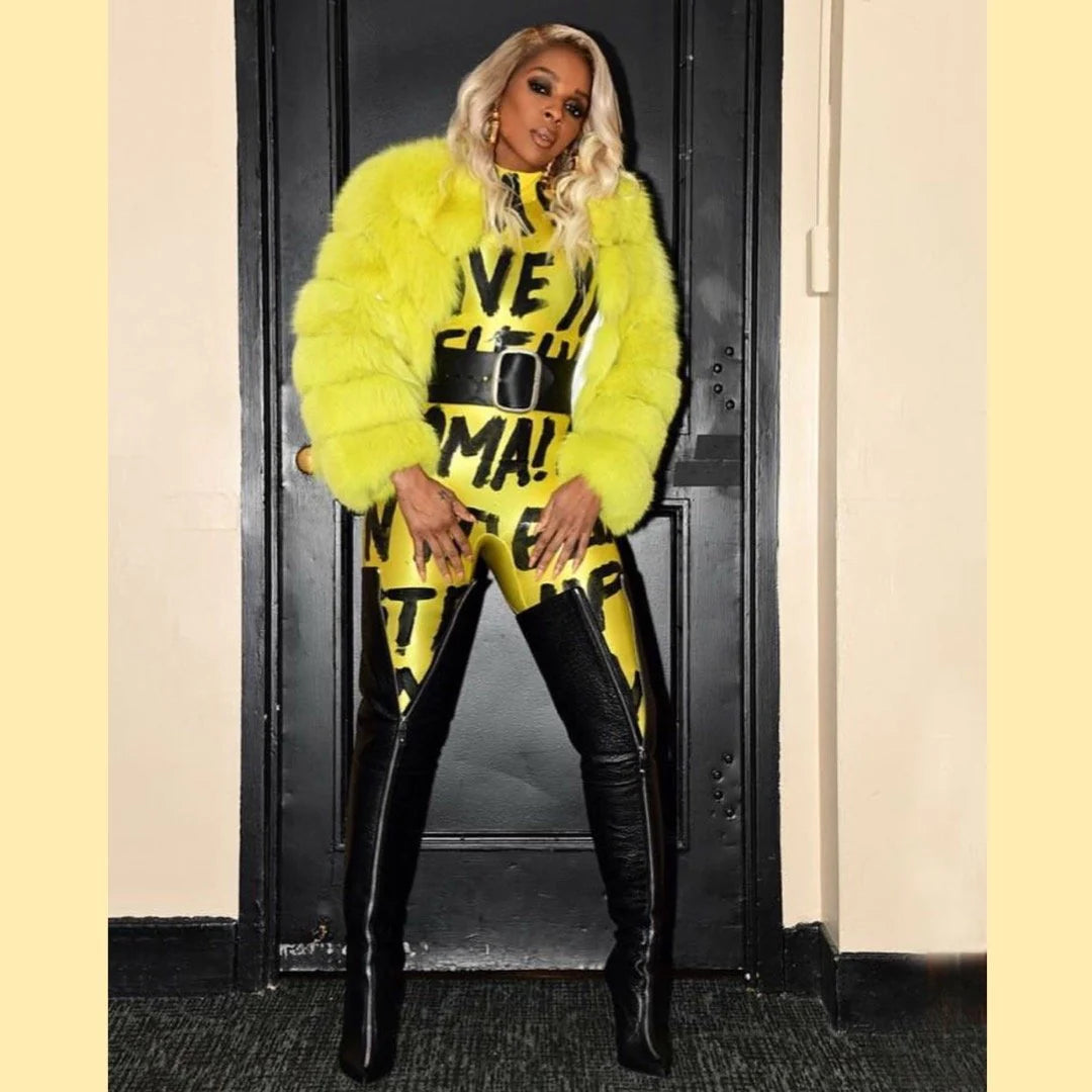 Mary J Blige in Blair Thigh Boots