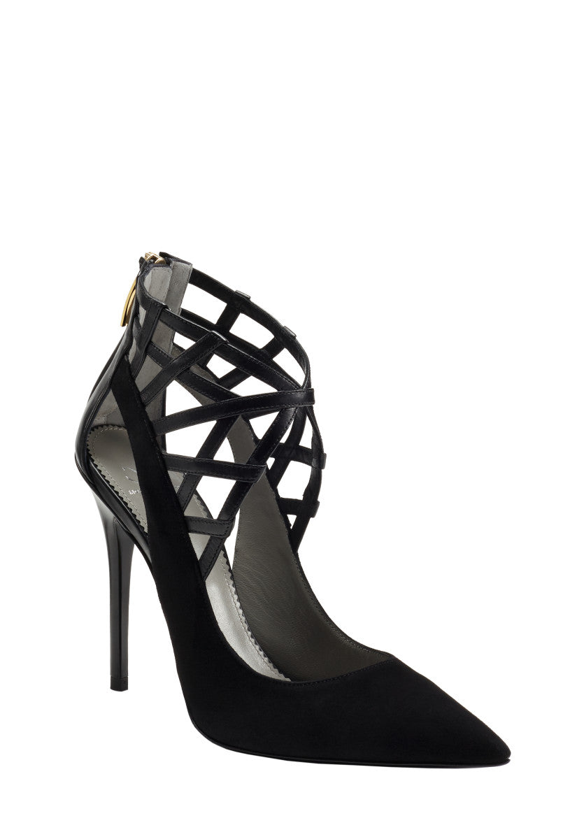 ALANA BLACK SUEDE PUMP - Monika Chiang