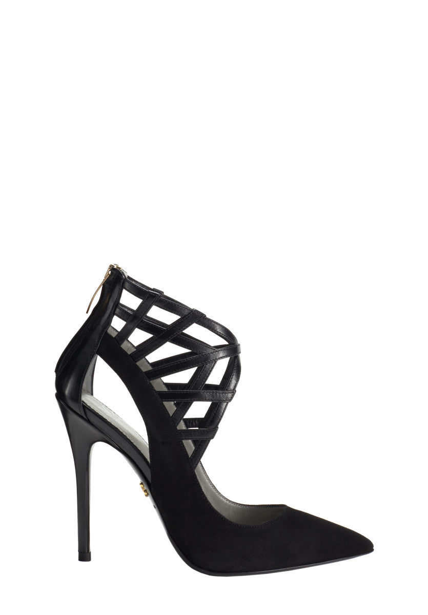 ALANA BLACK SUEDE PUMP - Monika Chiang