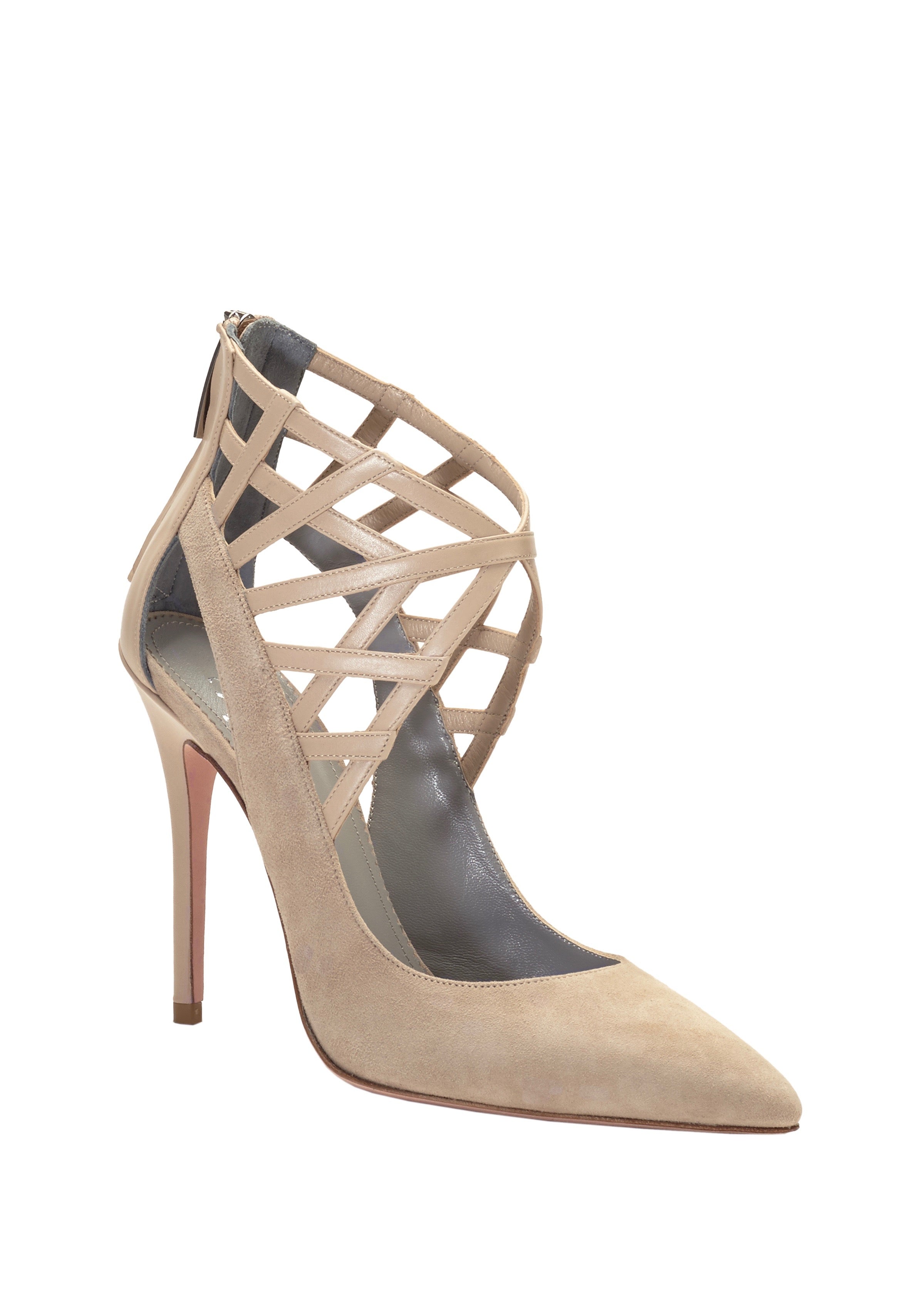 ALANA CREAM SUEDE PUMP - Monika Chiang