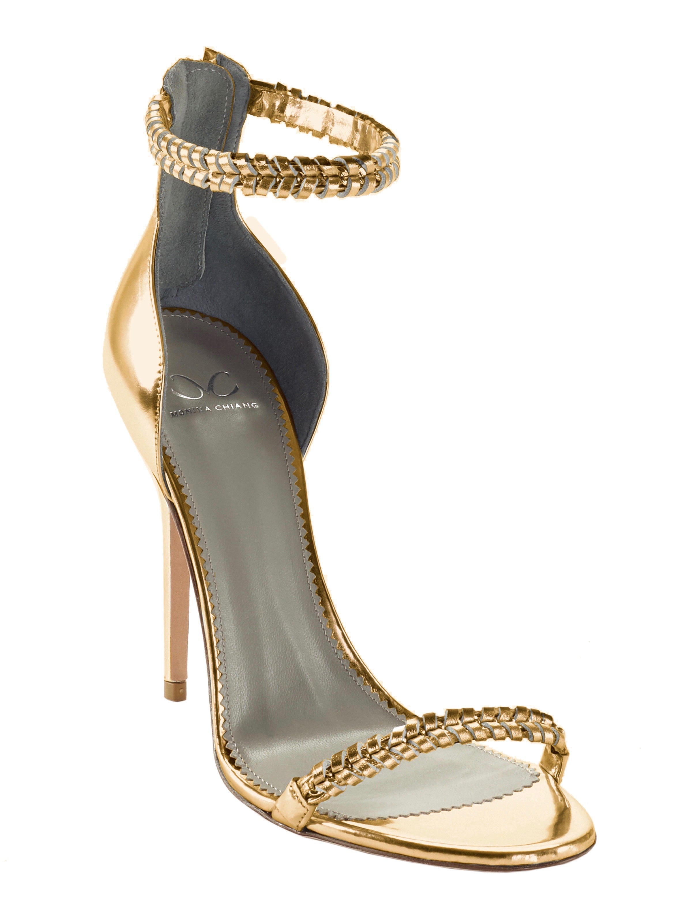 GEORGIA GOLD CALF SANDAL - Monika Chiang