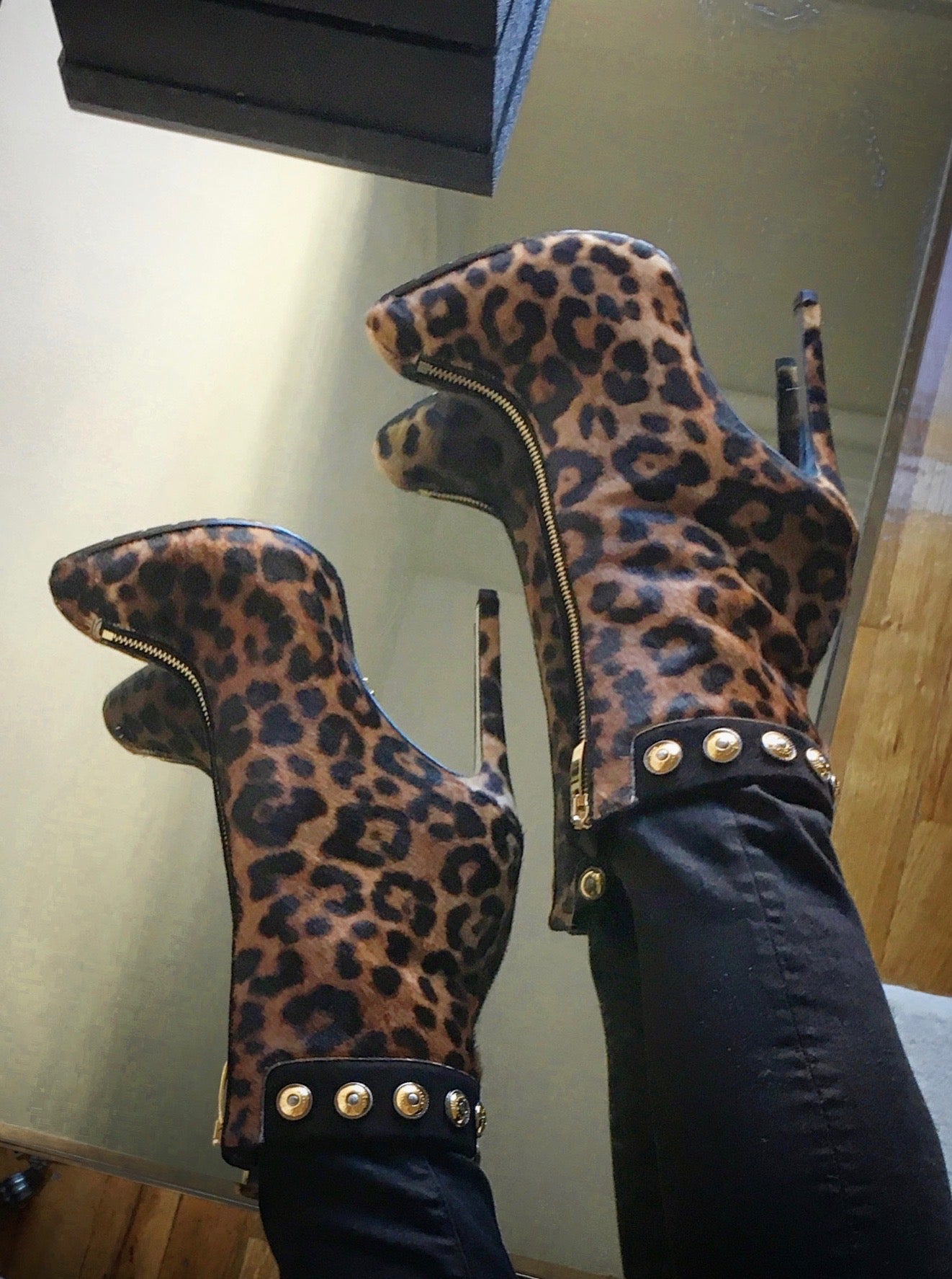 TRAINA LEOPARD-PRINT ANKLE BOOT - Monika Chiang