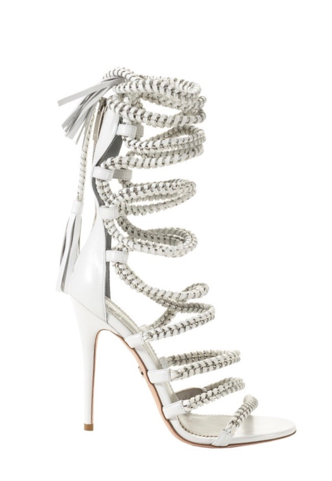 IMENA WHITE CALF SANDAL - Monika Chiang