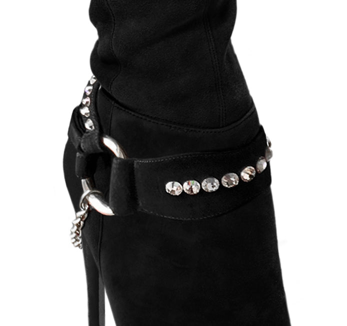 CRYSTAL SUEDE BOOT ACCESSORIES