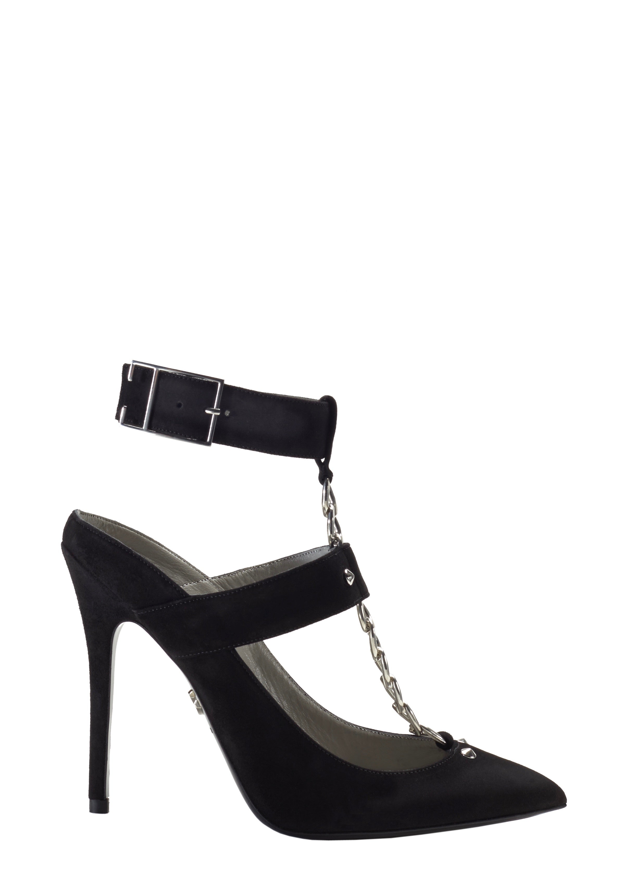 REINA BLACK SUEDE PUMP - Monika Chiang