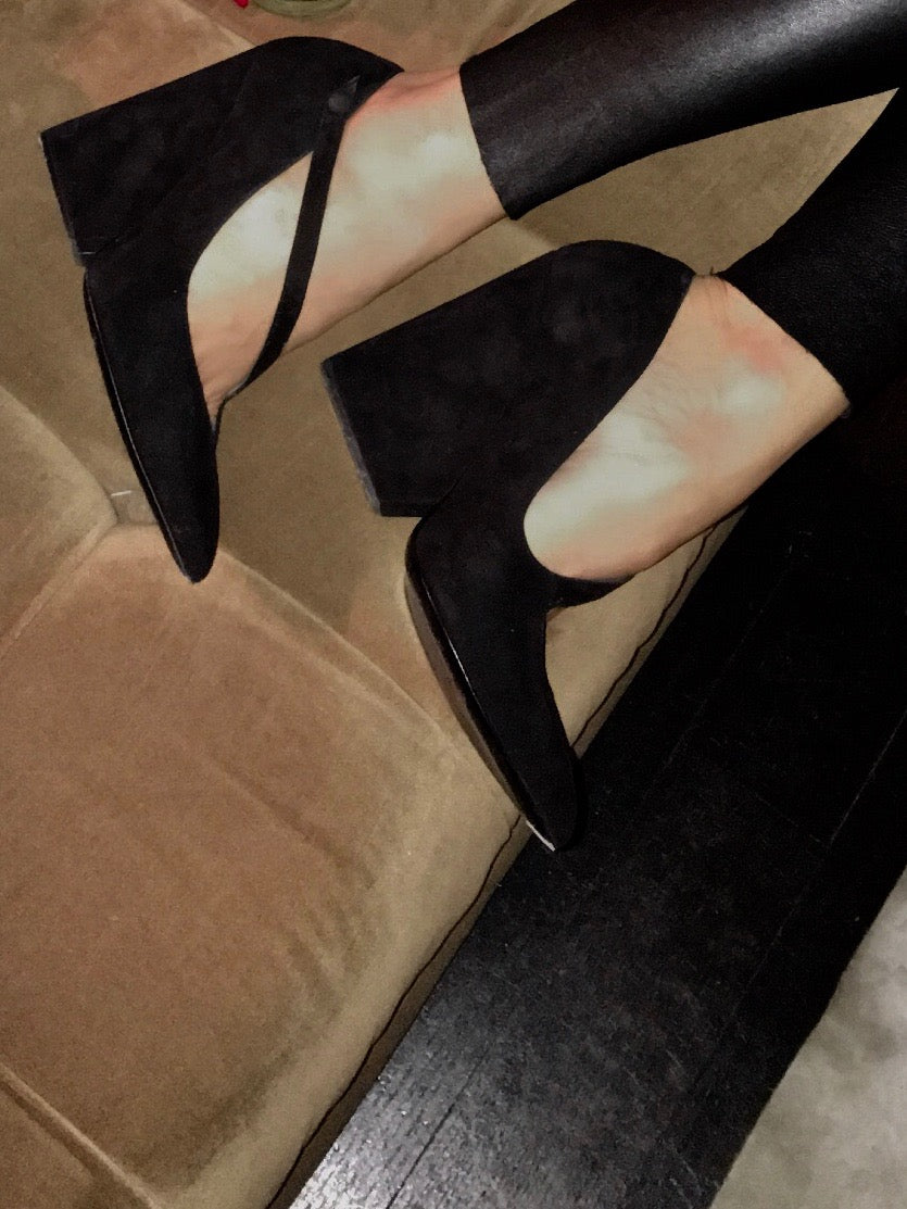 PALOMA BLACK SUEDE PUMP - Monika Chiang