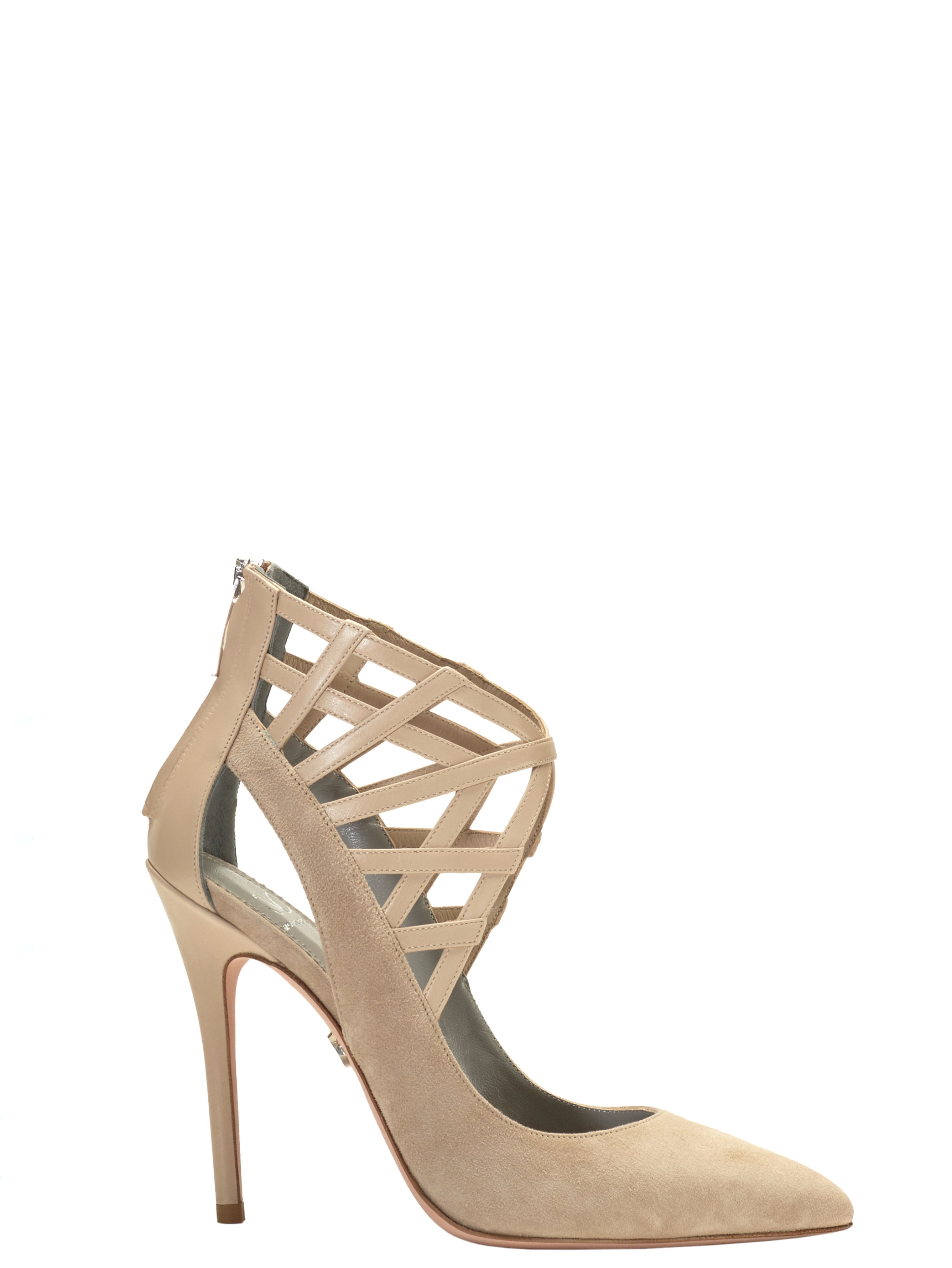 ALANA CREAM SUEDE PUMP - Monika Chiang