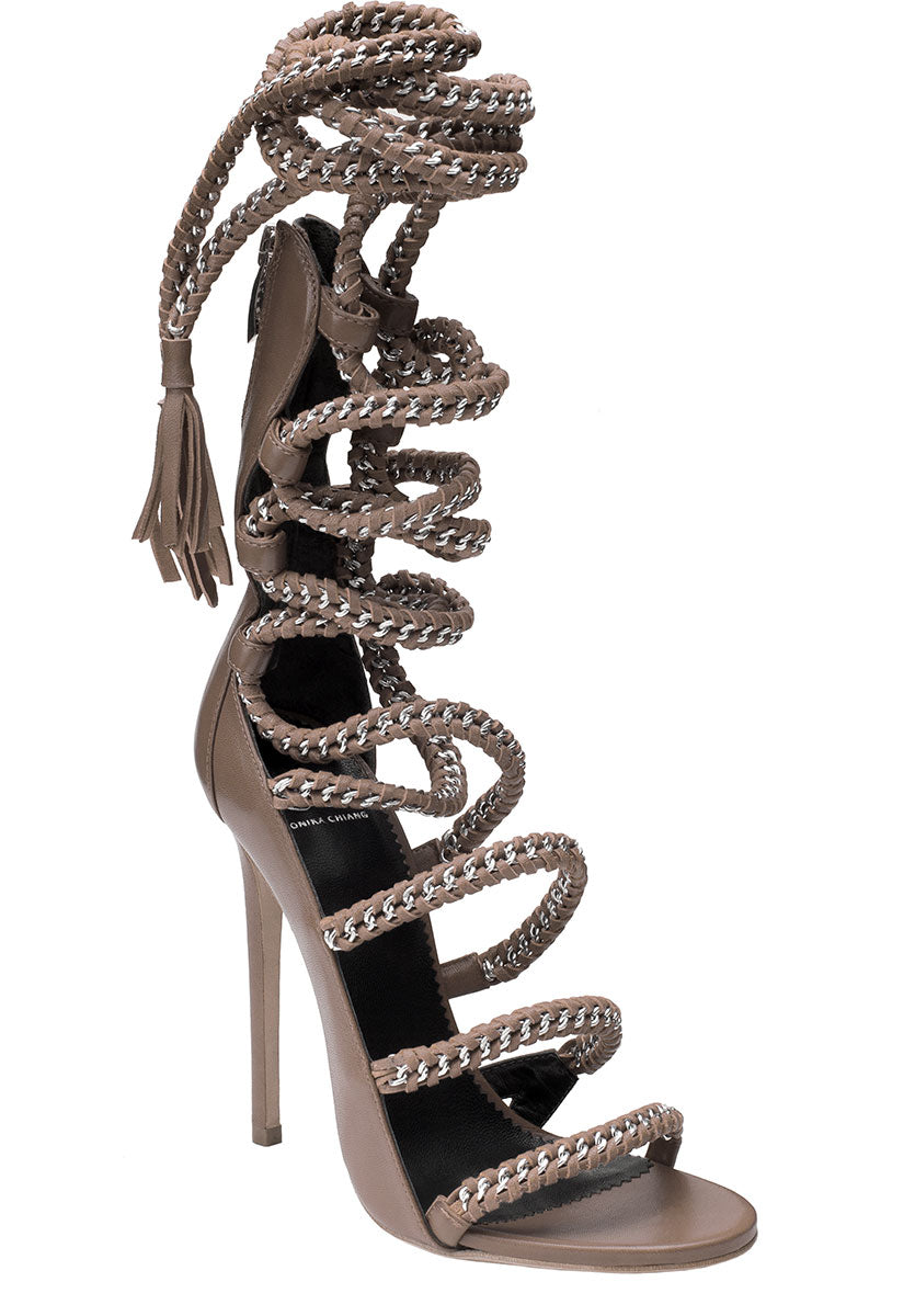 IMENA II SLATE CALF SANDAL - Monika Chiang