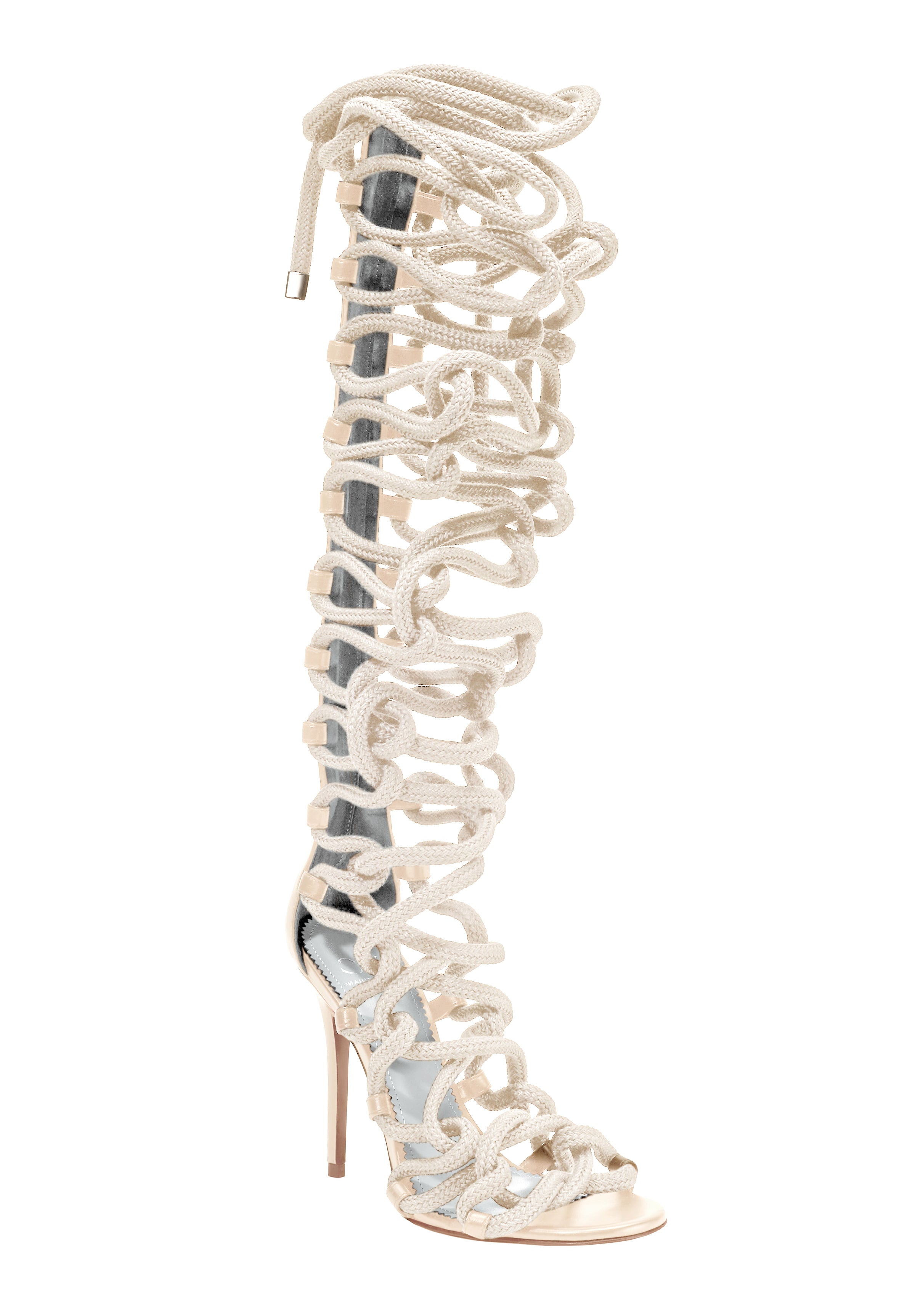 MILLA NATURAL & SAND CALF SANDAL - Monika Chiang