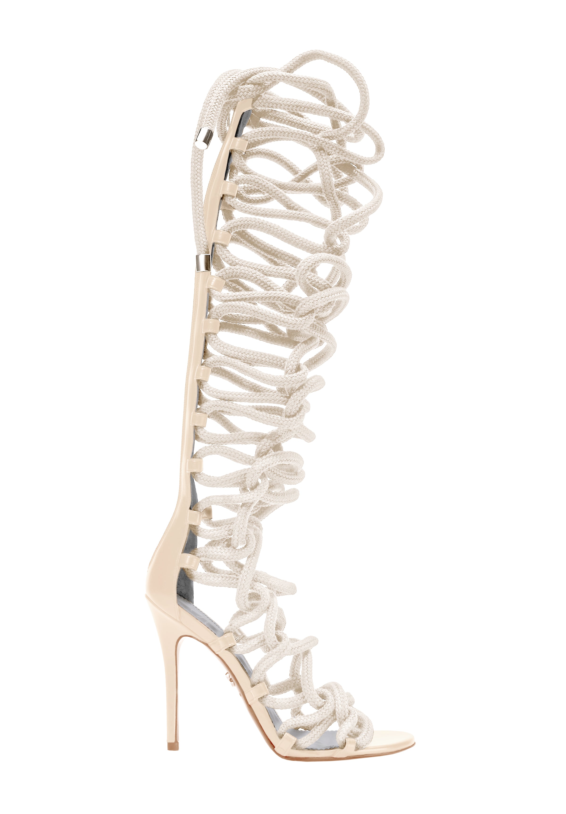 MILLA NATURAL & SAND CALF SANDAL - Monika Chiang