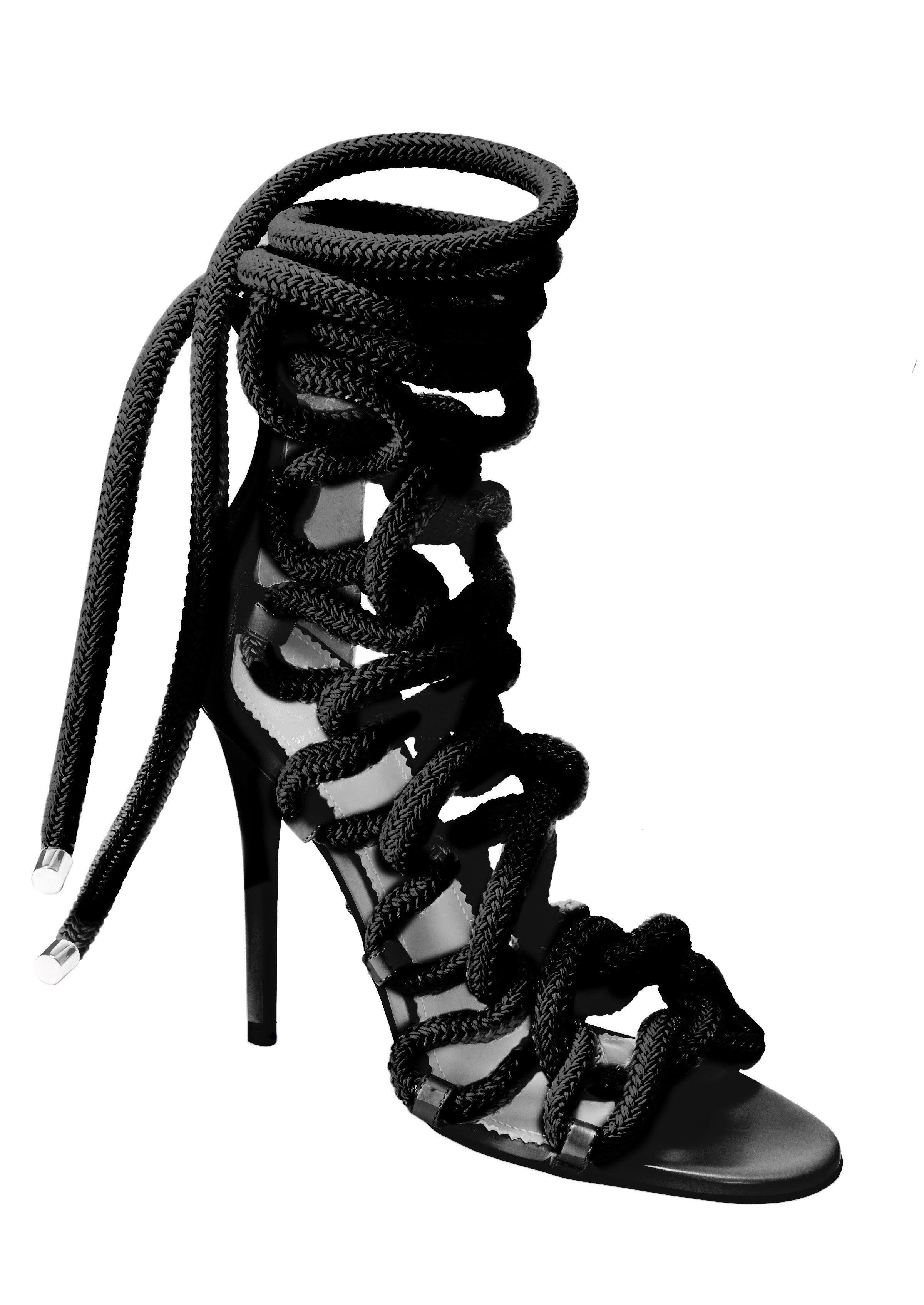 CARLA BLACK CALF SANDAL - Monika Chiang