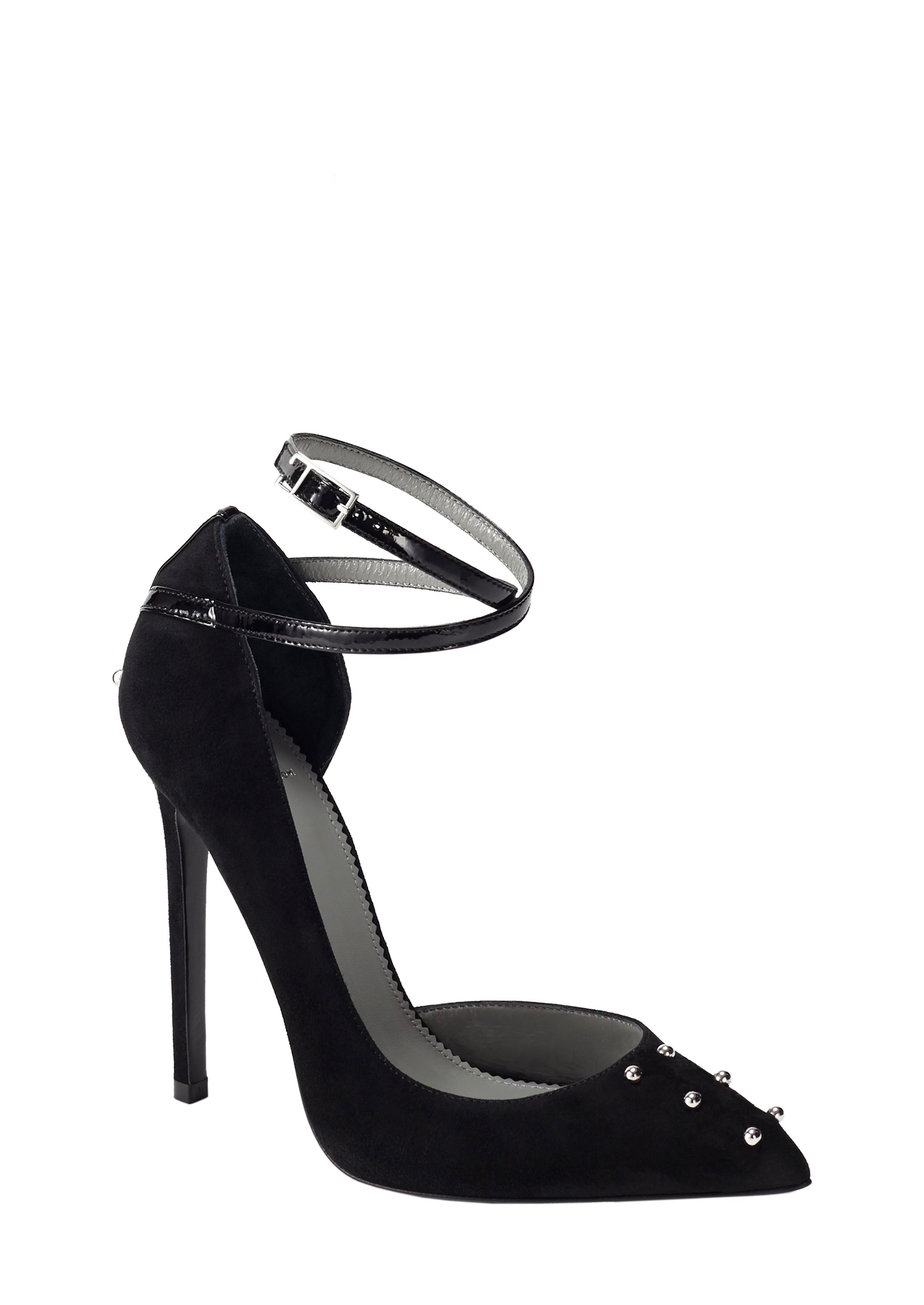 STASIA BLACK SUEDE PUMP - Monika Chiang