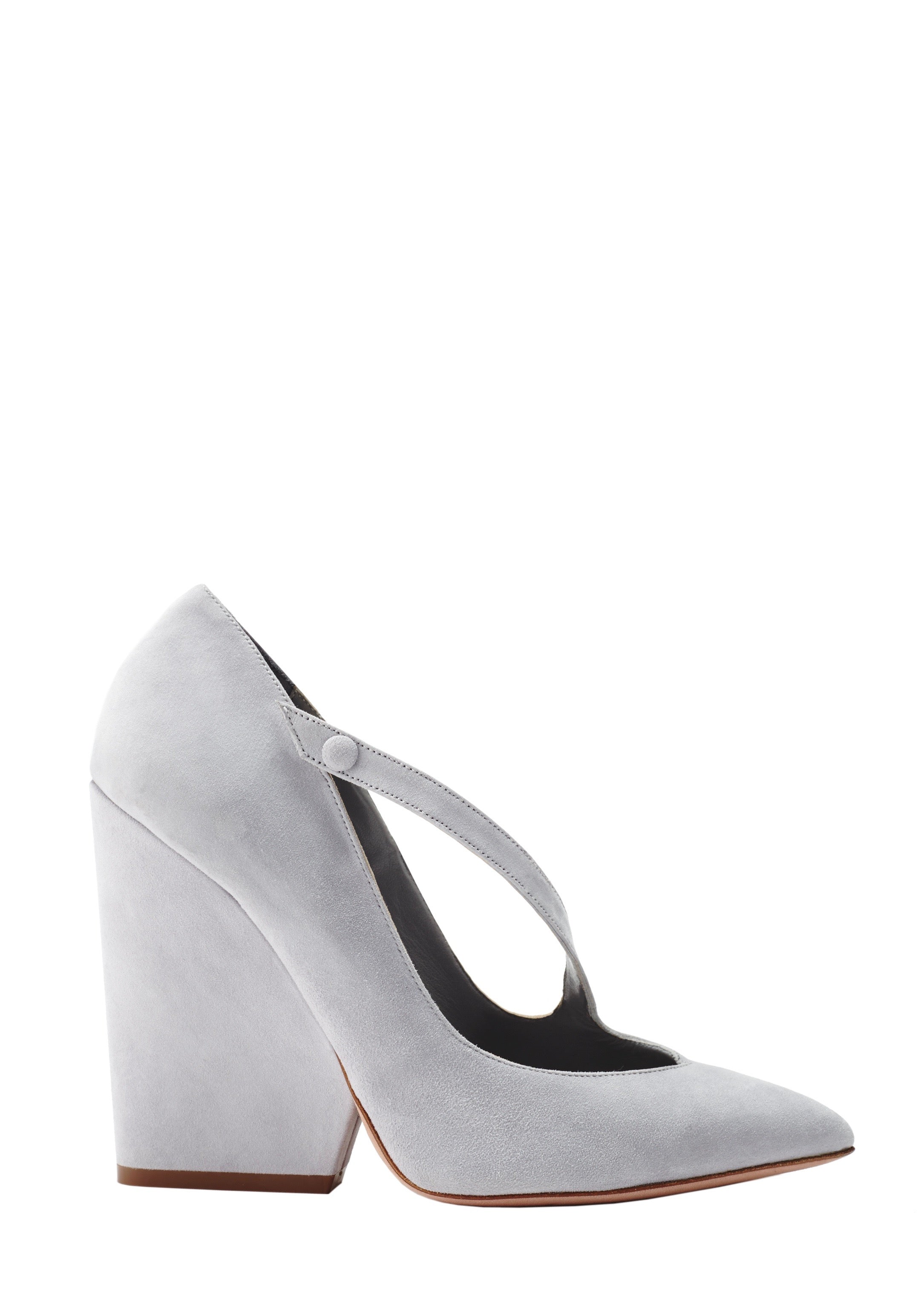 PALOMA GRAY SUEDE PUMP - Monika Chiang