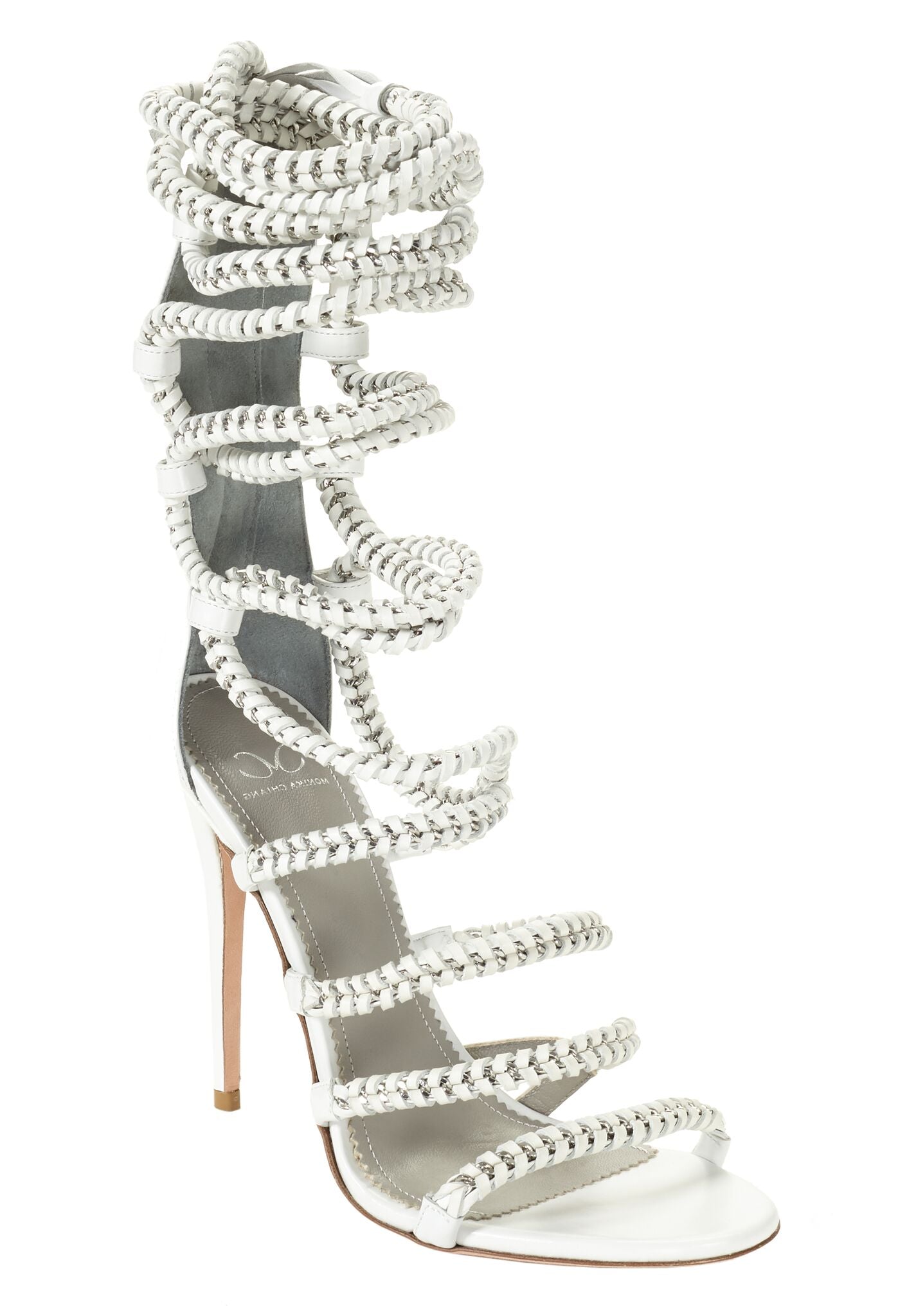 IMENA WHITE CALF SANDAL - Monika Chiang