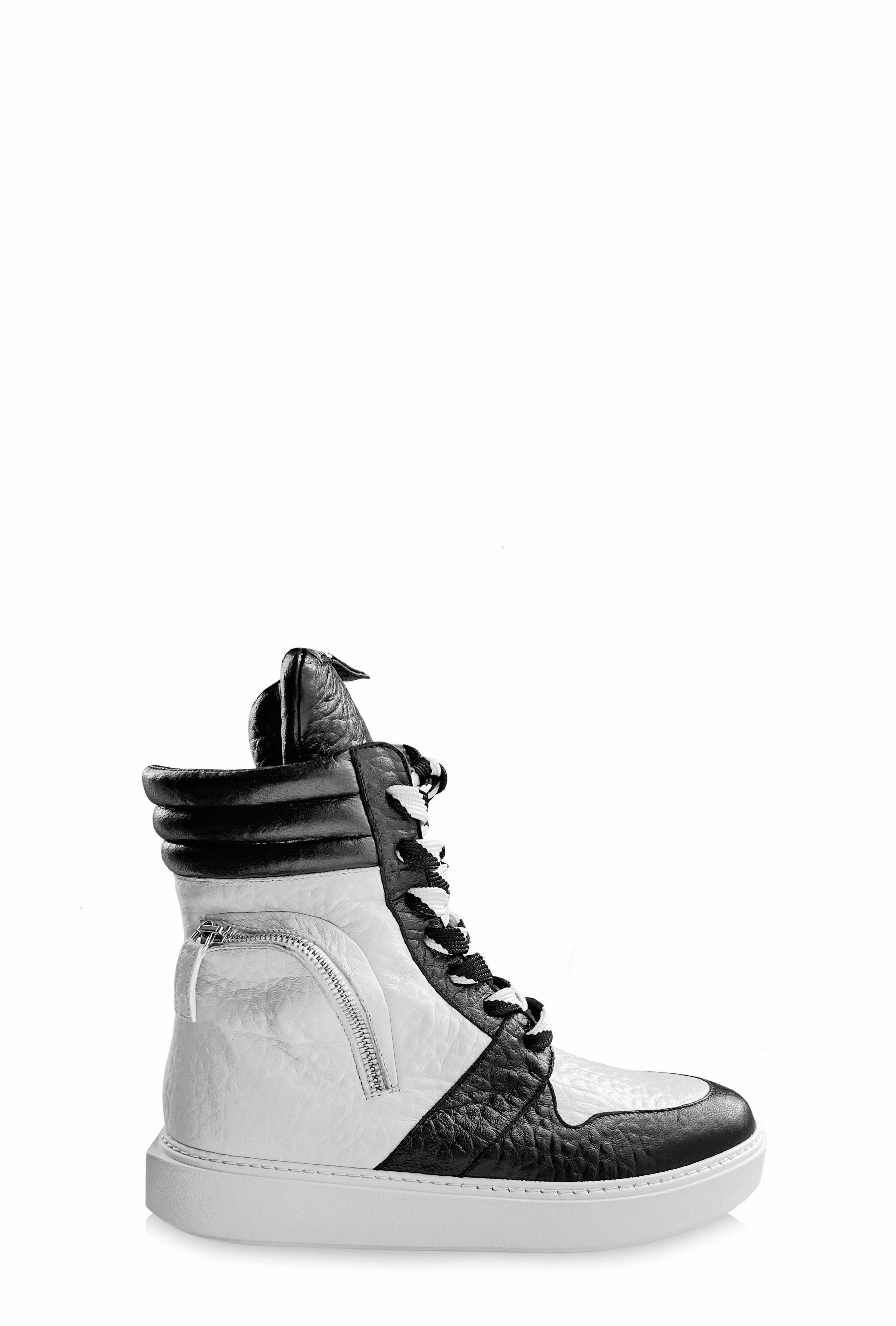 MICAH BLACK & WHITE CARGO SNEAKERS