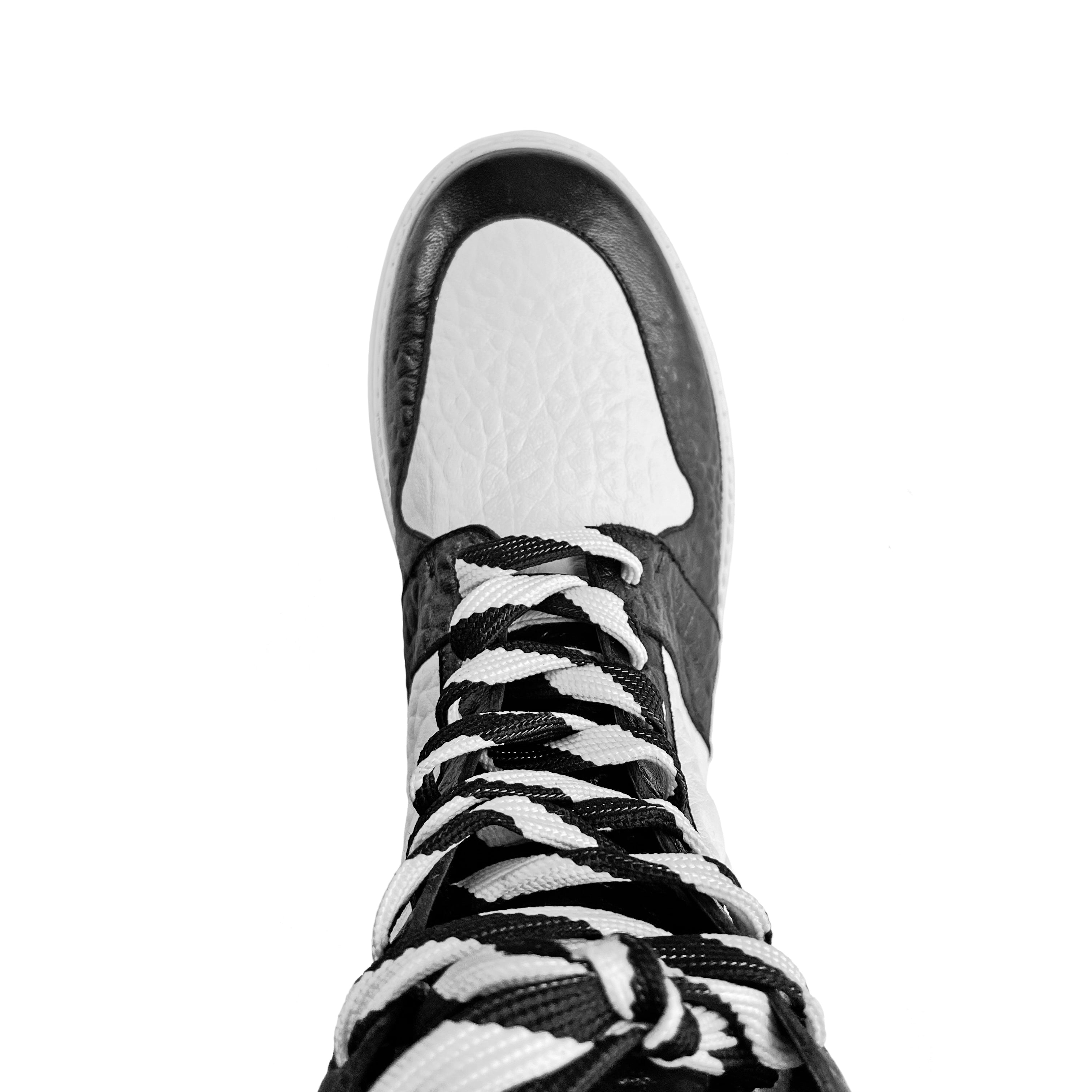 MICAH BLACK & WHITE CARGO SNEAKERS