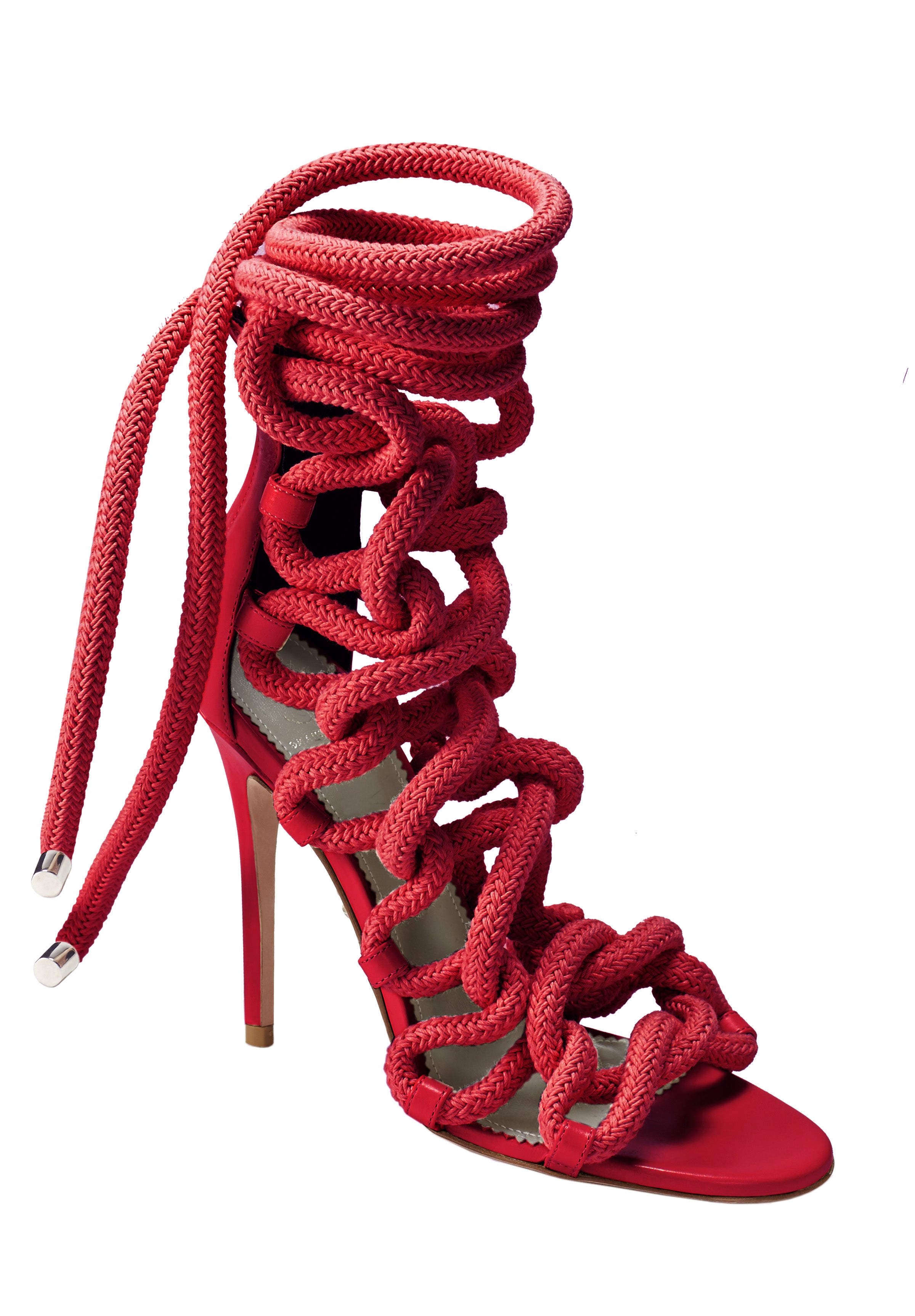 CARLA CHERRY CALF SANDAL - Monika Chiang