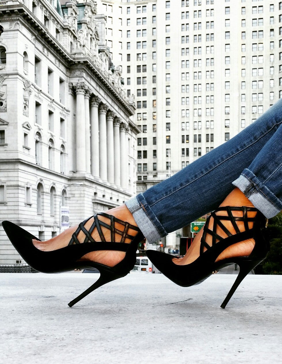 ALANA BLACK SUEDE PUMP - Monika Chiang