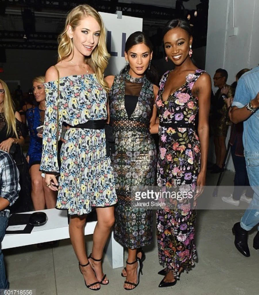 Miss USA Olivia Jordan in Irina, Miss Universe Pia Wurtzbach in Irina, Miss USA Kara McKoullough in Giulia