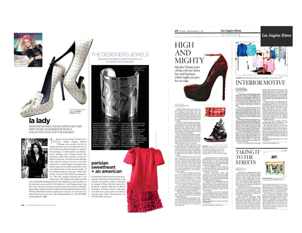 Designer Monika Chiang in the Los Angeles Times