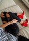 PALOMA RED SUEDE PUMP - Monika Chiang