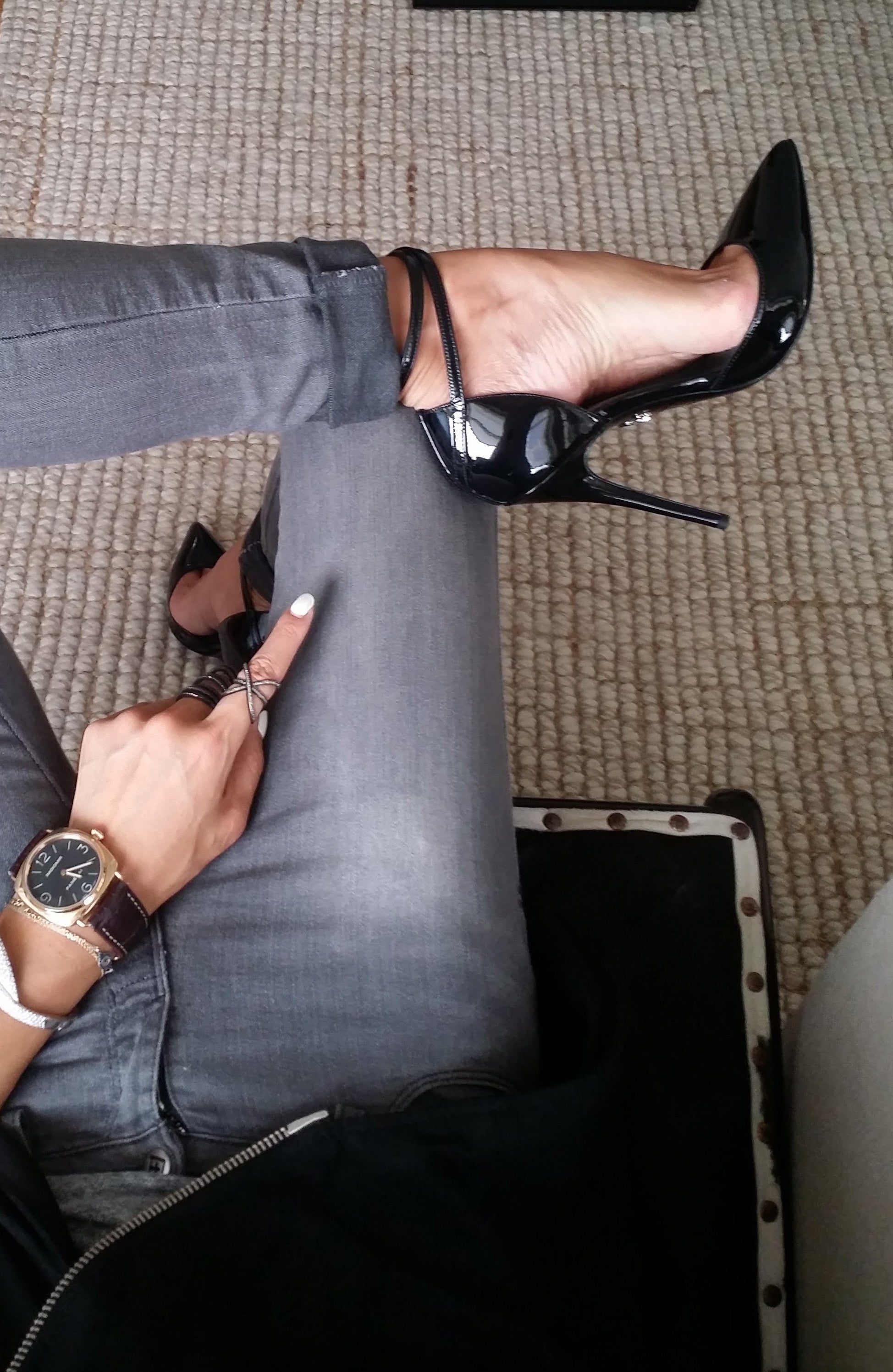 GIULIA BLACK PATENT PUMP - Monika Chiang