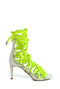 CARLA 80  &  WHITE & NEON YELLOW ROPE SANDAL - Monika Chiang