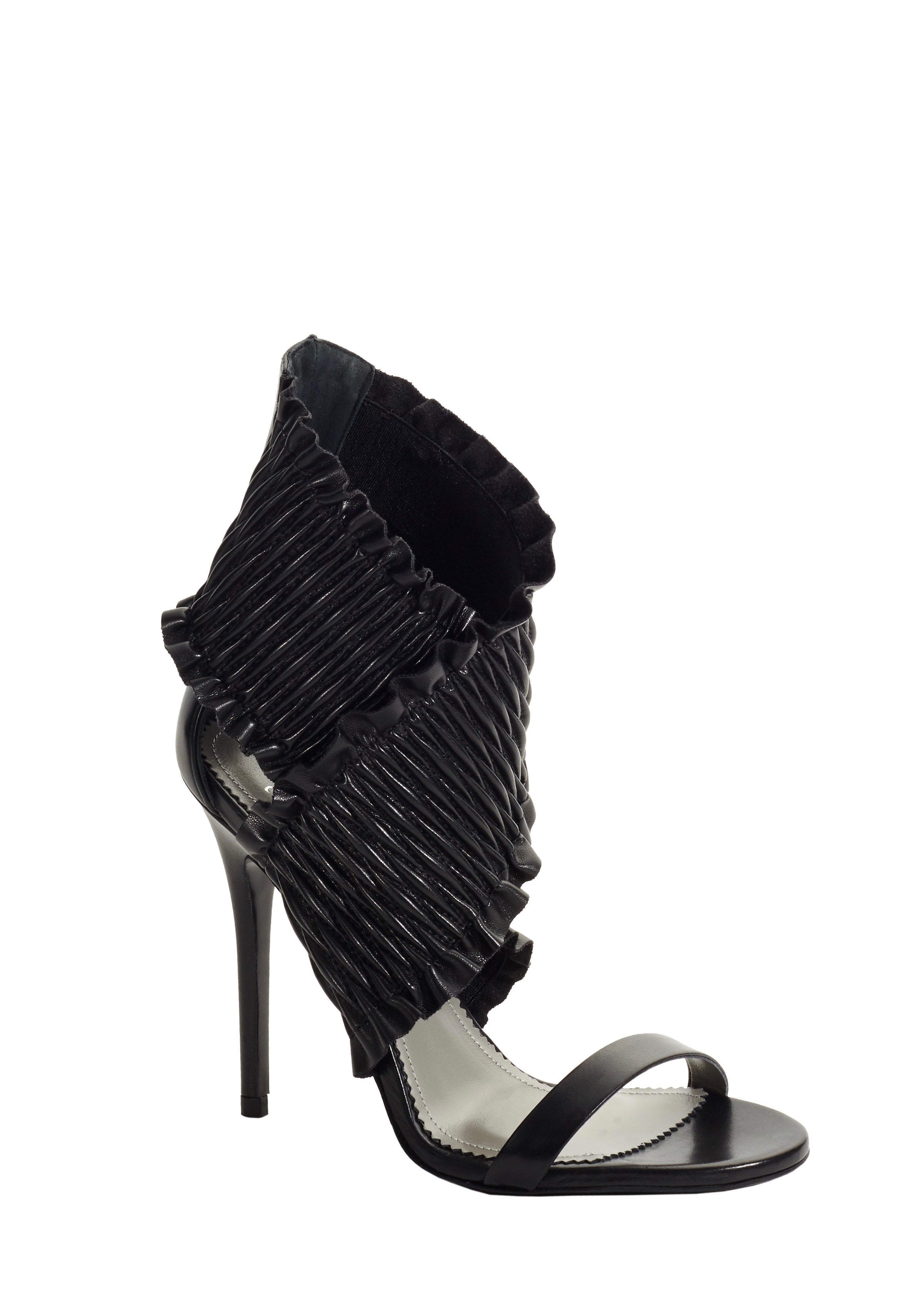 GIA BLACK CALF SANDAL - Monika Chiang