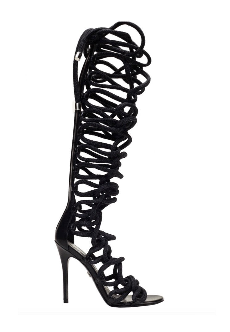 MILLA BLACK CALF SANDAL - Monika Chiang