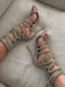 IMENA CASHMERE SUEDE SANDAL - Monika Chiang