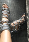 CARLA SILVER CALF SANDAL - Monika Chiang