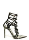 INES BLACK PATENT LEATHER & PVC SANDAL - Monika Chiang