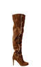 MAZUR CHOCOLATE SUEDE CRYSTAL BOOTS
