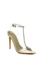 SOLANGE BLACK CRYSTAL EMBELLISHED NUDE CALF & PVC PUMP - Monika Chiang