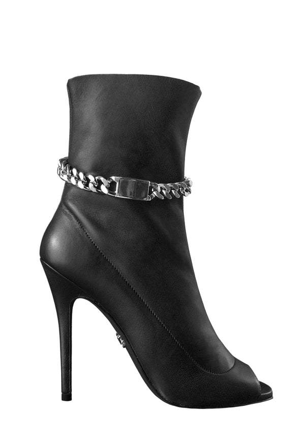 STANA BLACK CALF SOCK BOOT - Monika Chiang