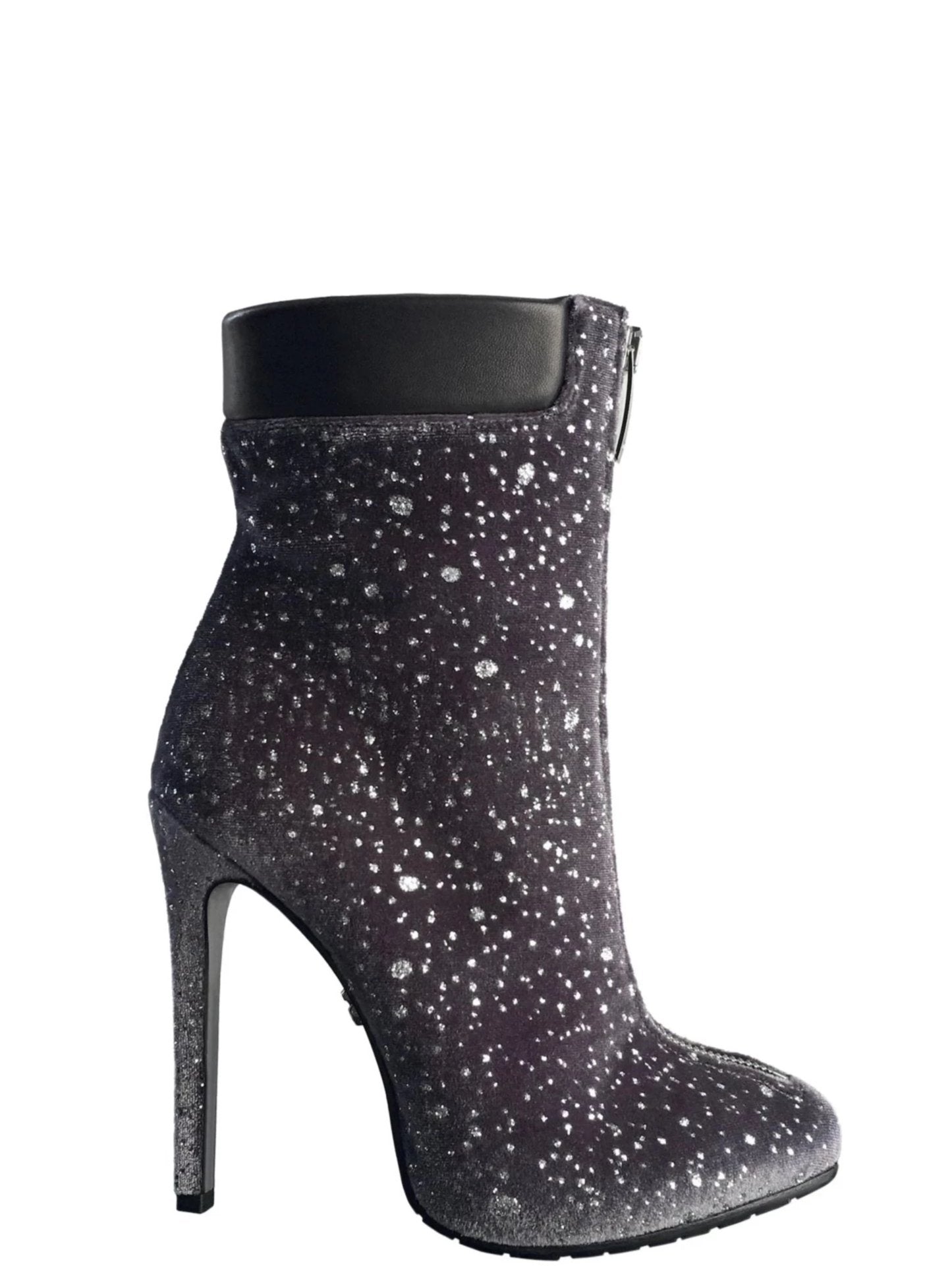 TRAINA VELVET GLITTER ANKLE BOOT - Monika Chiang