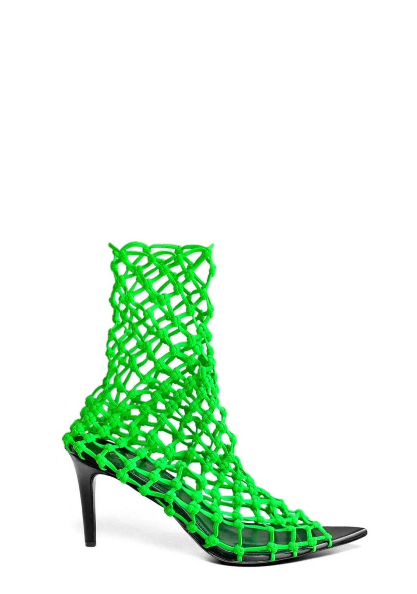 VELA 80 NEON GREEN NET SOCK SANDALS