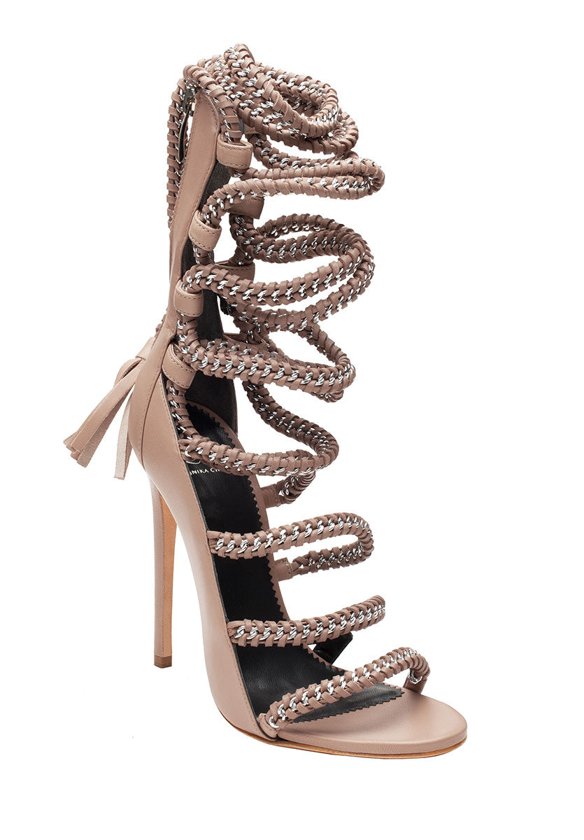 IMENA II NUDE CALF SANDAL - Monika Chiang