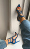 INES BLUE PATENT & PVC SANDAL - Monika Chiang