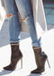 ZARIA BLACK CALF BOOTIE - Monika Chiang