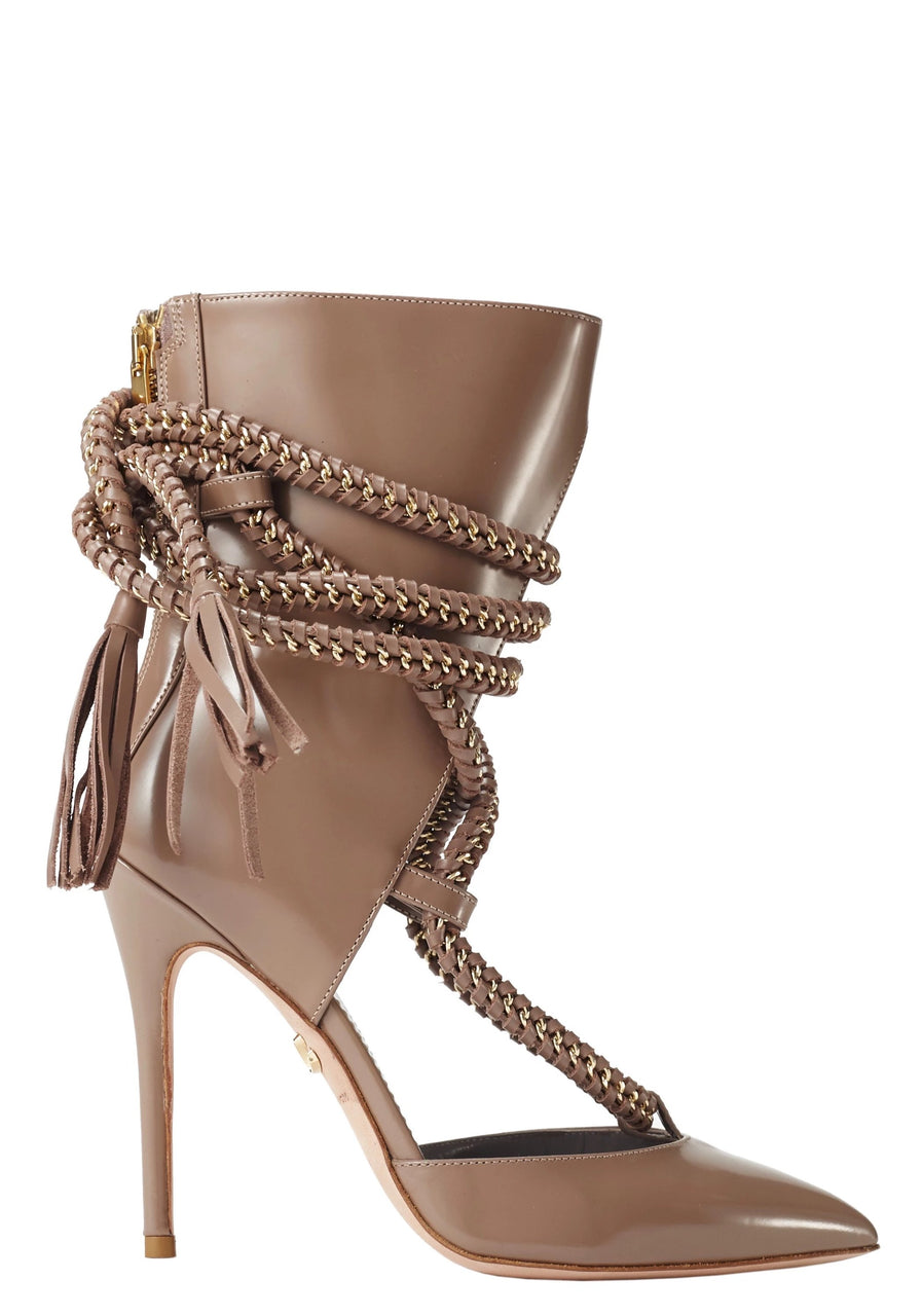 FREYA WALNUT SPAZZOLATO BOOTIE - Monika Chiang