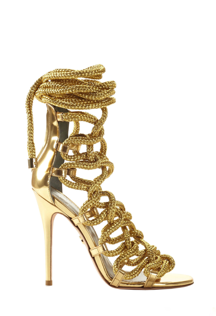 CARLA GOLD CALF SANDAL - Monika Chiang