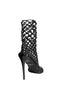 VELA 110 BLACK NET SOCK SANDALS